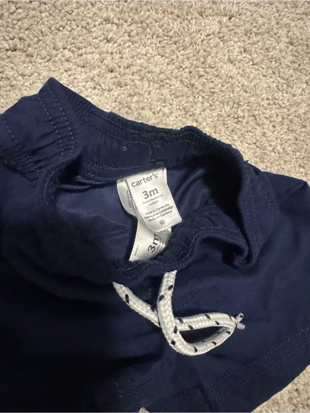 Ralph Lauren Blue & White Polo Bear Kids Rash Guard Set